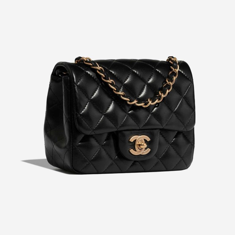 Chanel Timeless MiniRectangular Black Side Front  | Sell your designer bag on Saclab.com