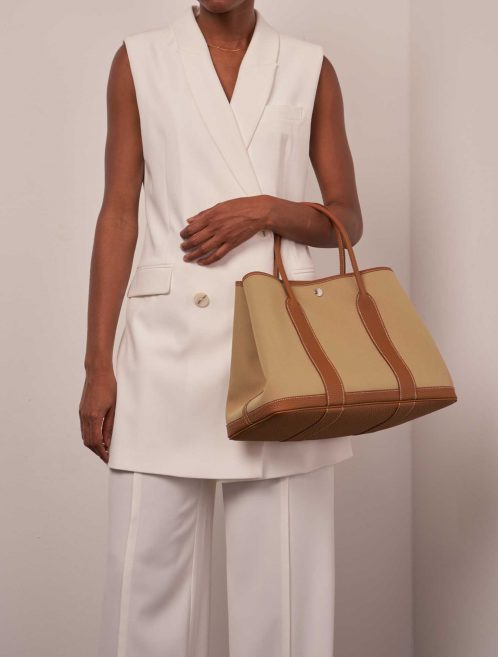 Hermès GardenParty 36 Trench-Gold Sizes Worn | Sell your designer bag on Saclab.com