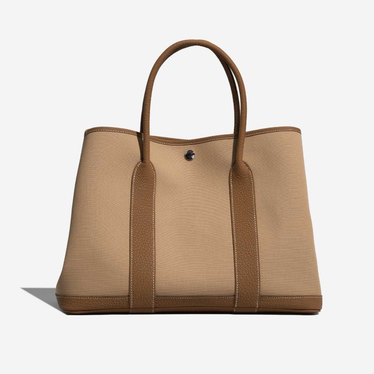 Hermès GardenParty 36 Trench-Gold Front  | Sell your designer bag on Saclab.com