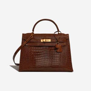 Hermès Kelly 32 Porosus Crocodile Etrusque Front | Vendre votre sac de créateur