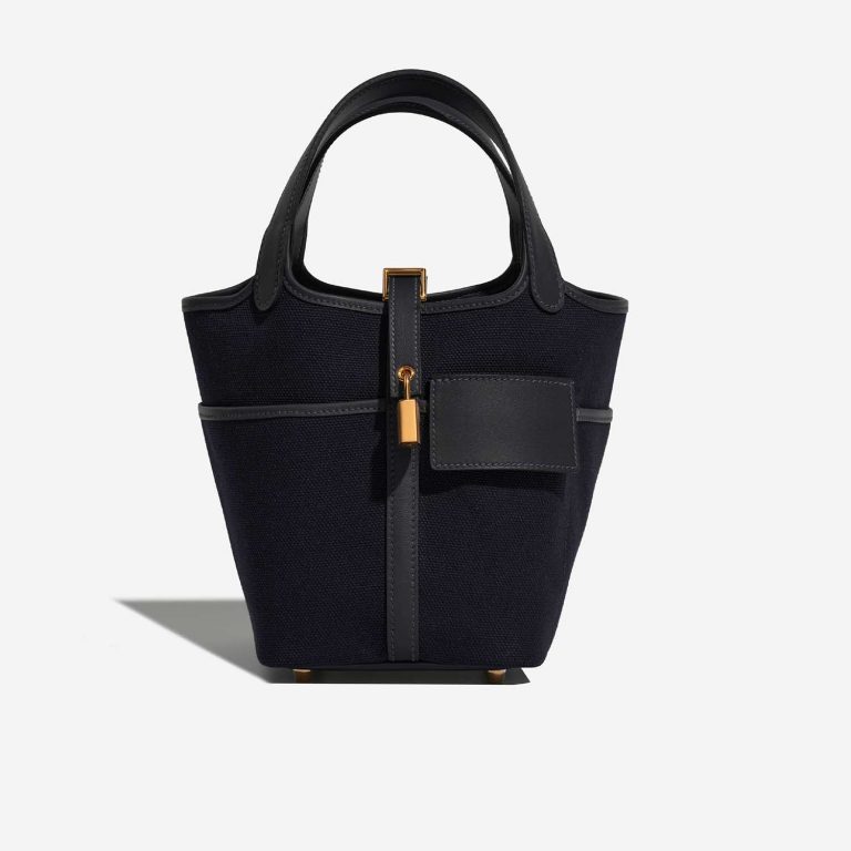 Hermès Picotin 18 BleuMarine-Caban Front  | Sell your designer bag on Saclab.com