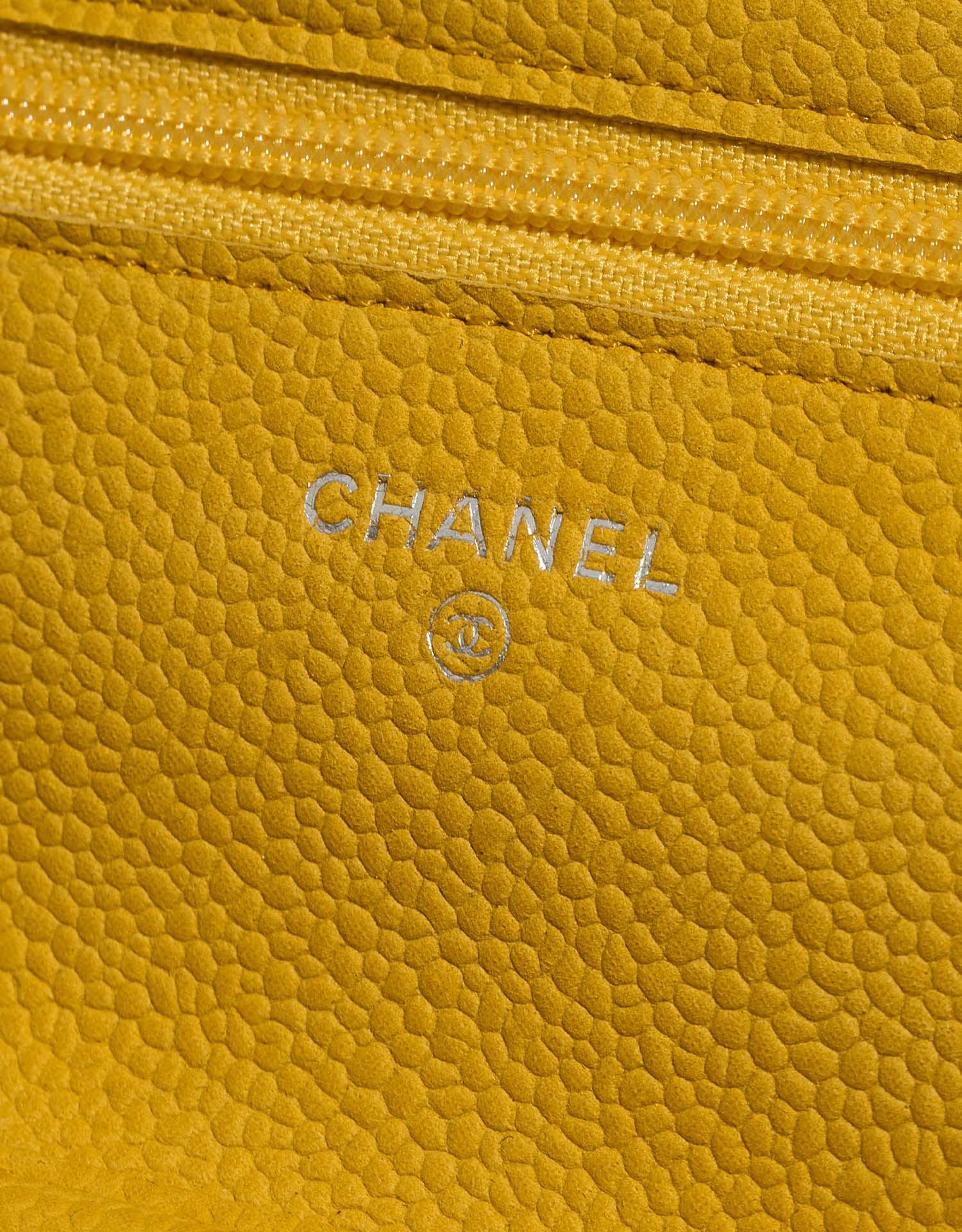Chanel Timeless WOC Yellow Logo  | Sell your designer bag on Saclab.com