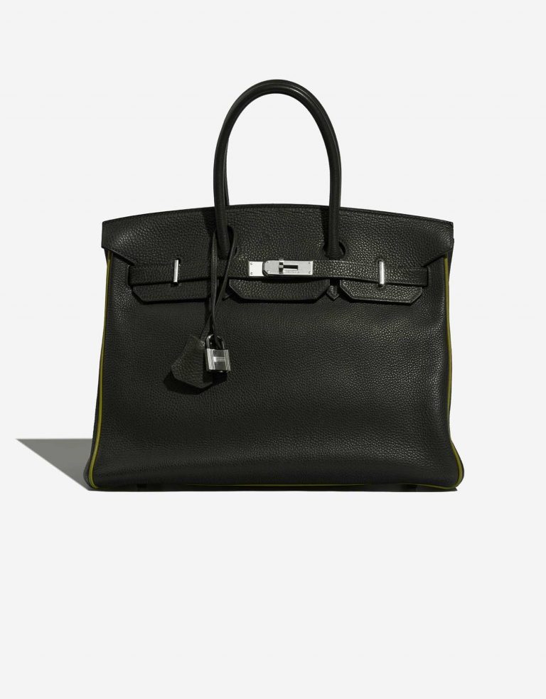 Hermès Birkin 35 VertFonce-VertChartreuse-VertAnis Front  | Sell your designer bag on Saclab.com
