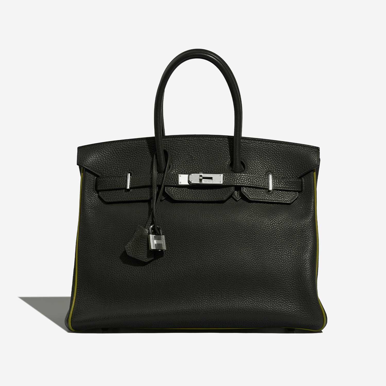 Hermès Birkin 35 VertFonce-VertChartreuse-VertAnis Front | Verkaufen Sie Ihre Designer-Tasche auf Saclab.com