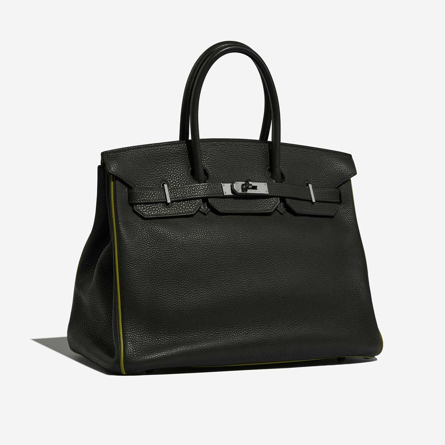 Hermès Birkin 35 VertFonce-VertChartreuse-VertAnis Side Front  | Sell your designer bag on Saclab.com