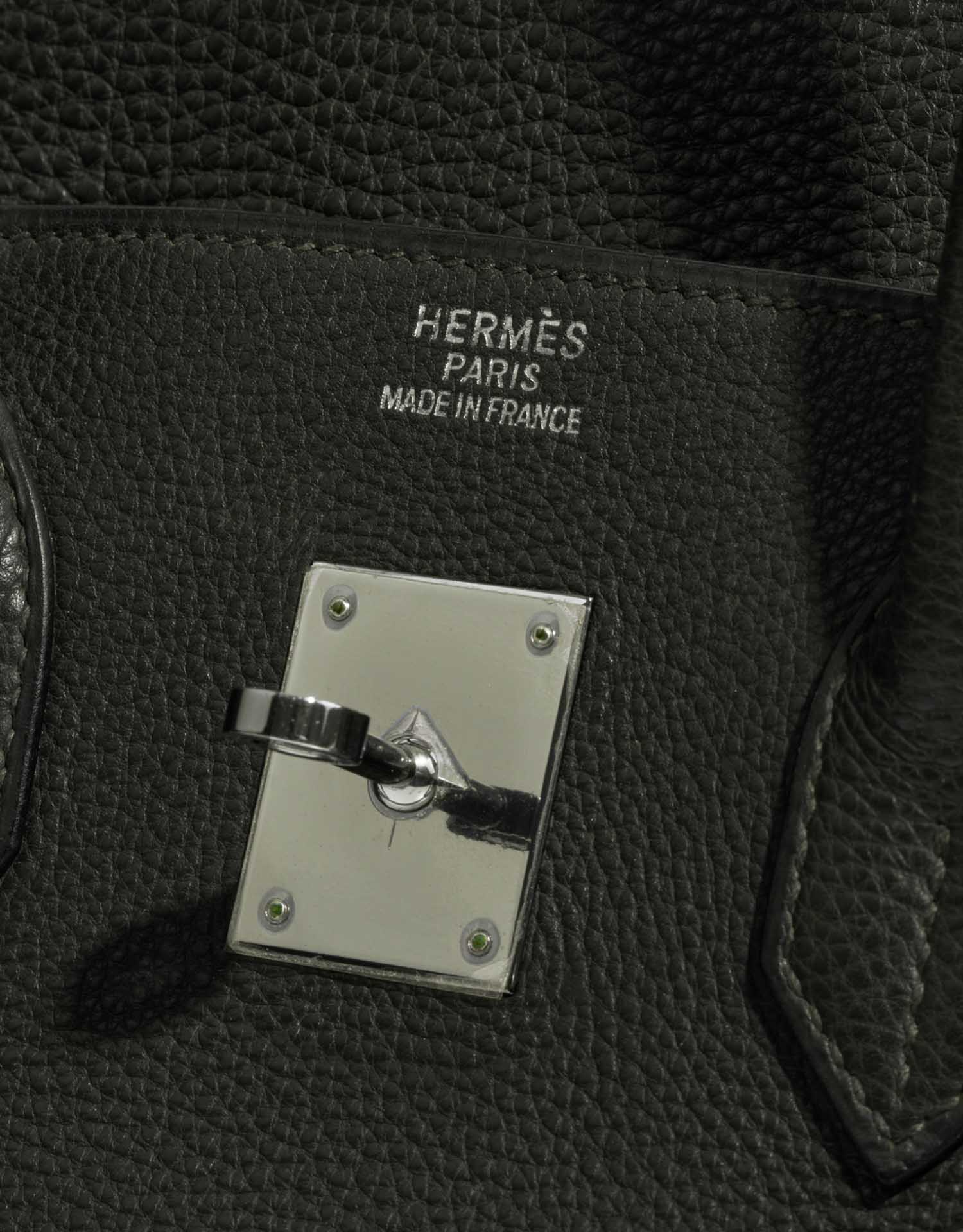Hermès Birkin 35 VertFonce-VertChartreuse-VertAnis Logo | Verkaufen Sie Ihre Designertasche auf Saclab.com