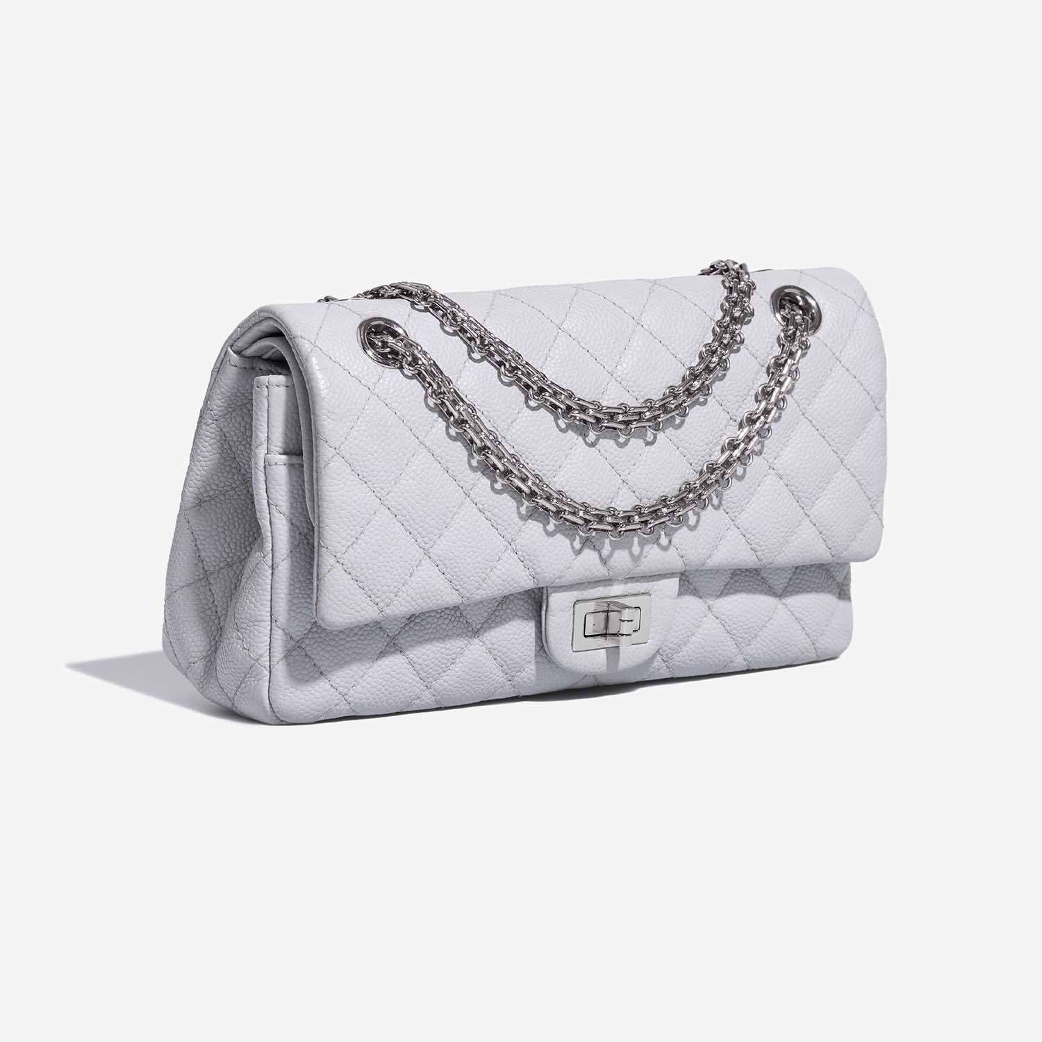 Chanel 255Reissue 225 LightBlue Side Front  | Sell your designer bag on Saclab.com