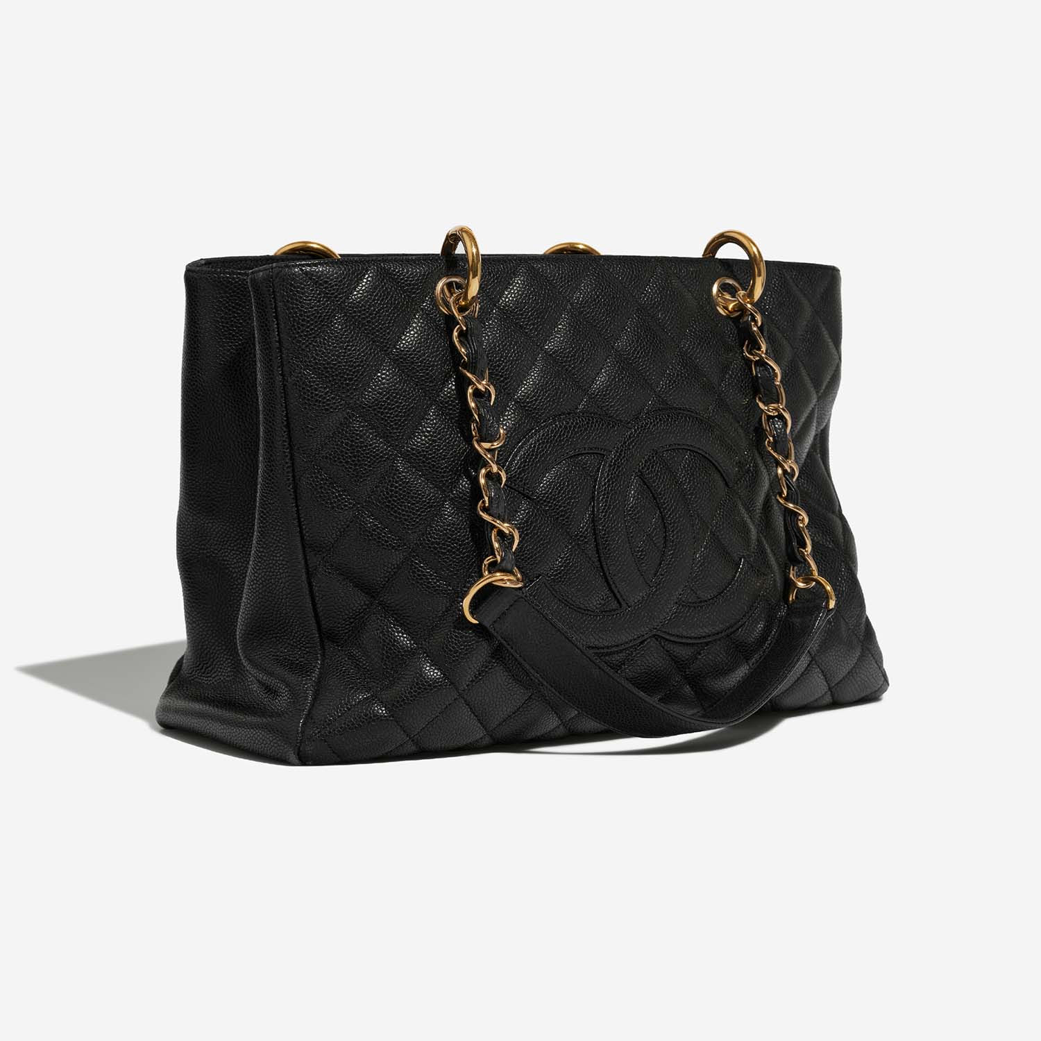 Chanel ShoppingTote GST Black Side Front | Verkaufen Sie Ihre Designer-Tasche auf Saclab.com