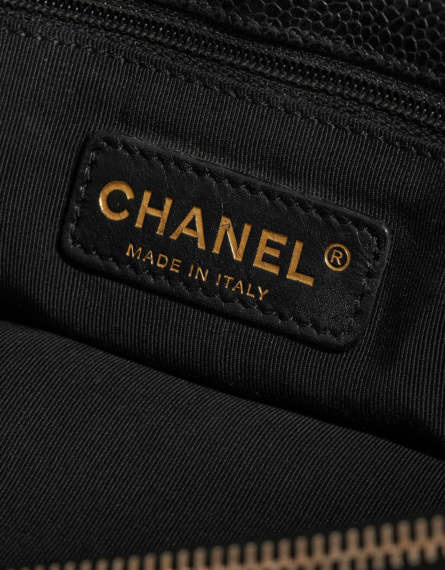 Chanel ShoppingTote GST Black Logo  | Sell your designer bag on Saclab.com