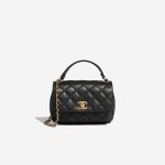 Chanel TimelessHandle Small Black Front  | Sell your designer bag on Saclab.com