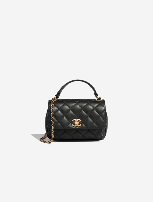 Chanel TimelessHandle Small Black Front  | Sell your designer bag on Saclab.com