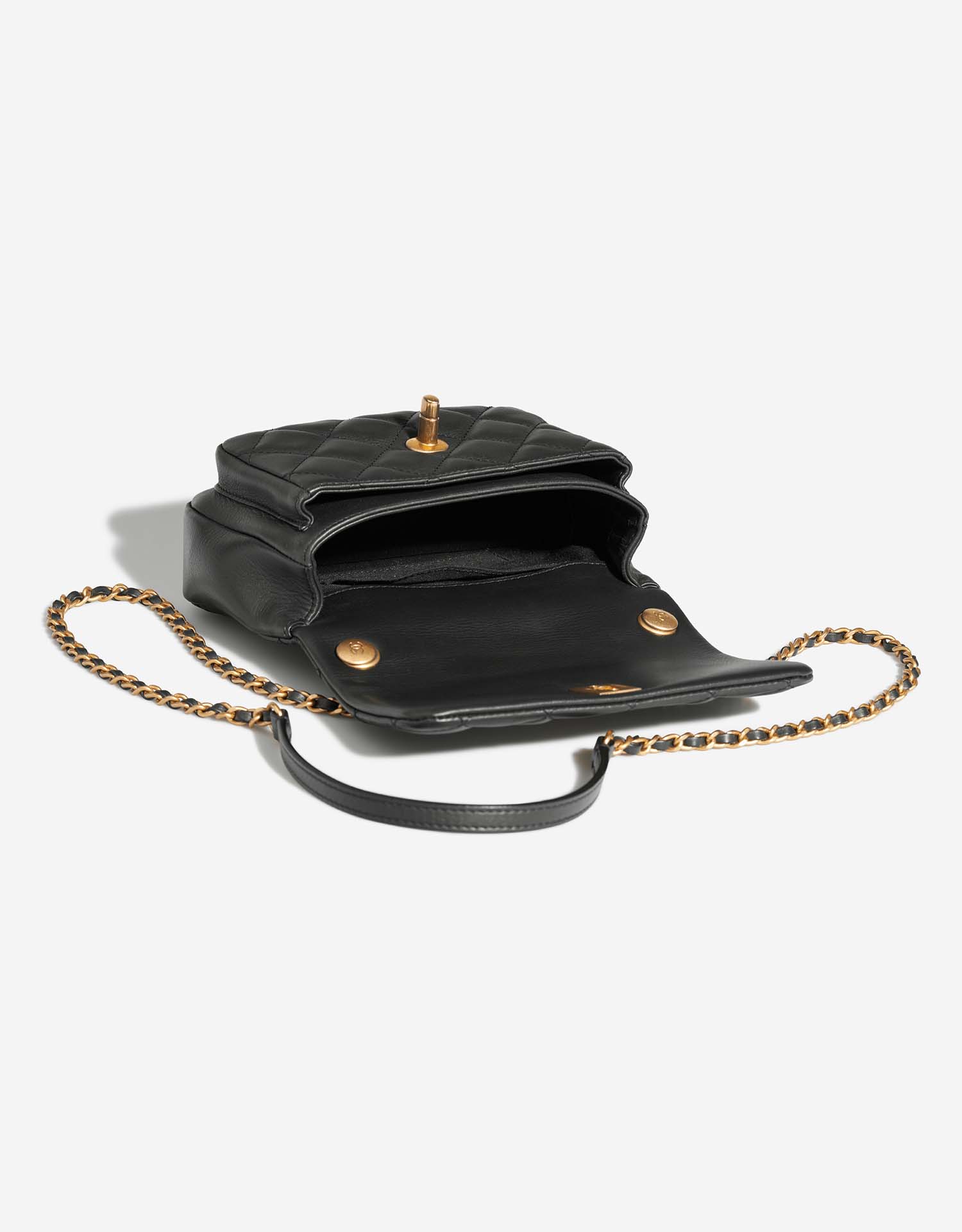Chanel TimelessHandle Small Black Inside  | Sell your designer bag on Saclab.com