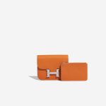 Hermès Constance SlimWallet OrangeH Front  | Sell your designer bag on Saclab.com