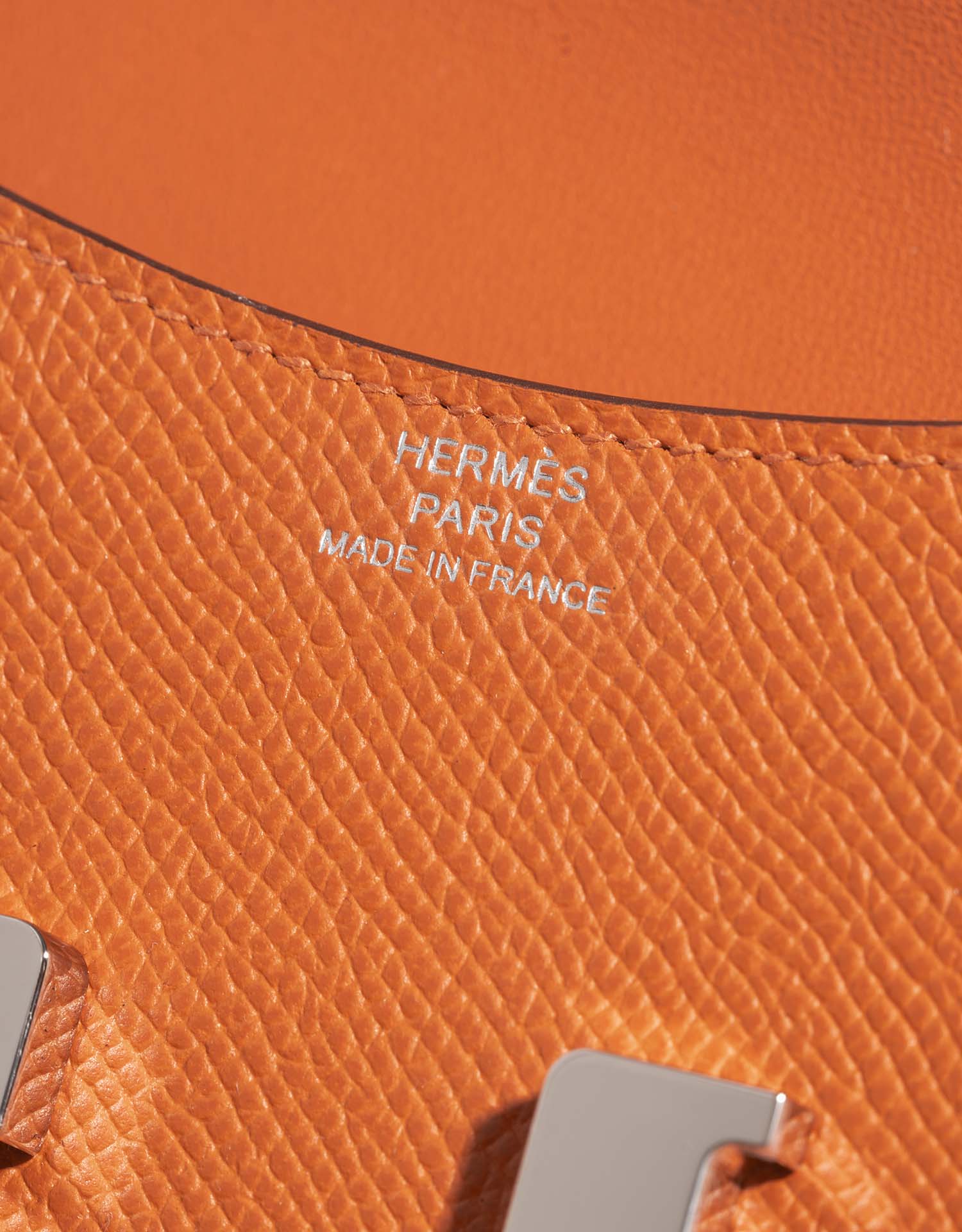 Hermès Constance SlimWallet OrangeH Logo  | Sell your designer bag on Saclab.com
