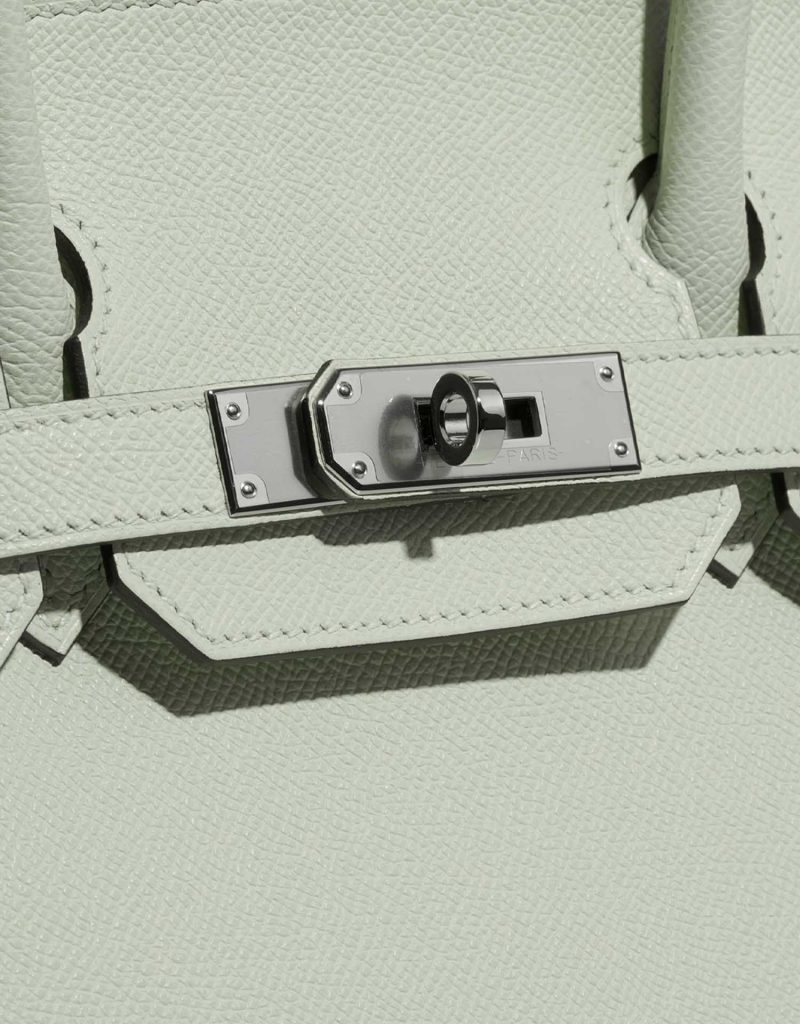 Hermès Birkin 30 VertFizz Closing System  | Sell your designer bag on Saclab.com