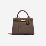 Hermès Kelly 28 Etoupe Front  | Sell your designer bag on Saclab.com