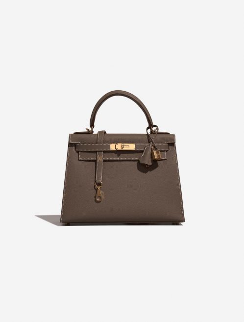 Hermès Kelly 28 Etoupe Front  | Sell your designer bag on Saclab.com