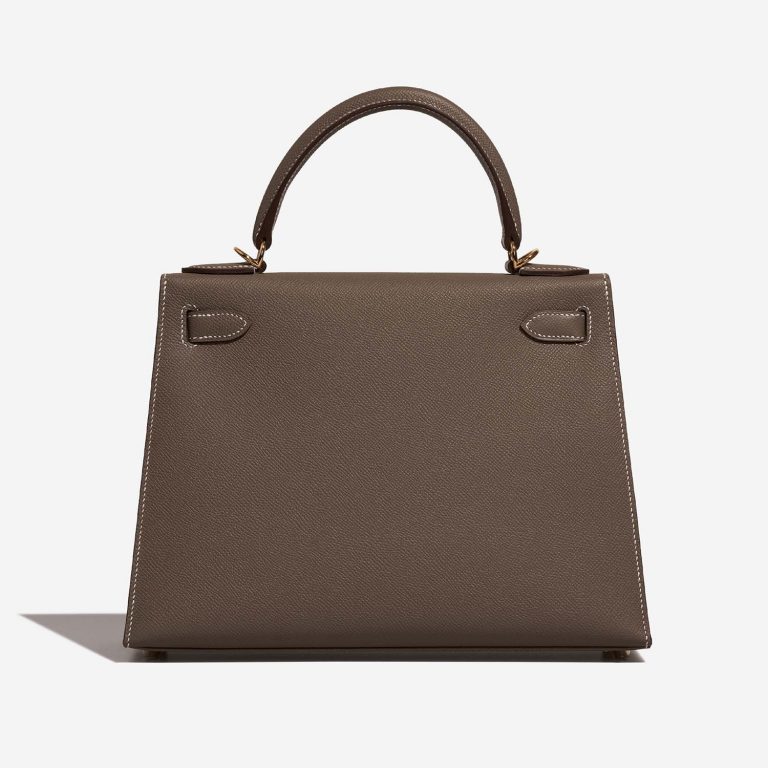 Hermès Kelly 28 Etoupe Back  | Sell your designer bag on Saclab.com