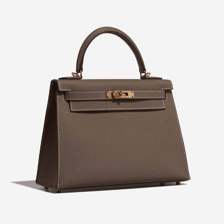 Hermès Kelly 28 Etoupe Side Front  | Sell your designer bag on Saclab.com