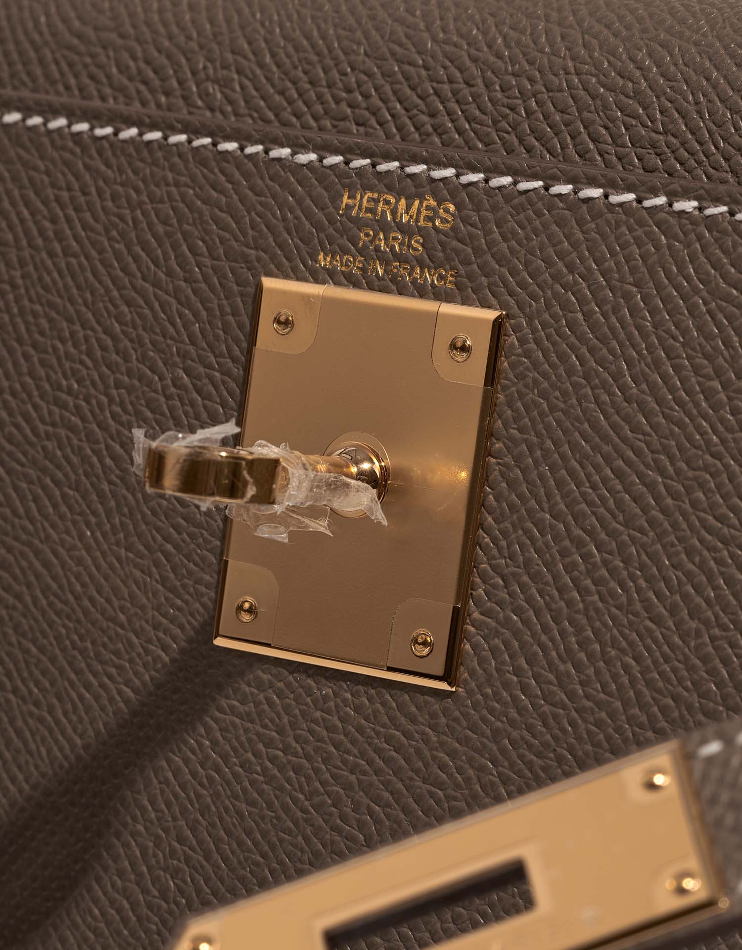 Hermès Kelly bag 28 EPSOM ETOUPE Taupe Leather ref.838997 - Joli