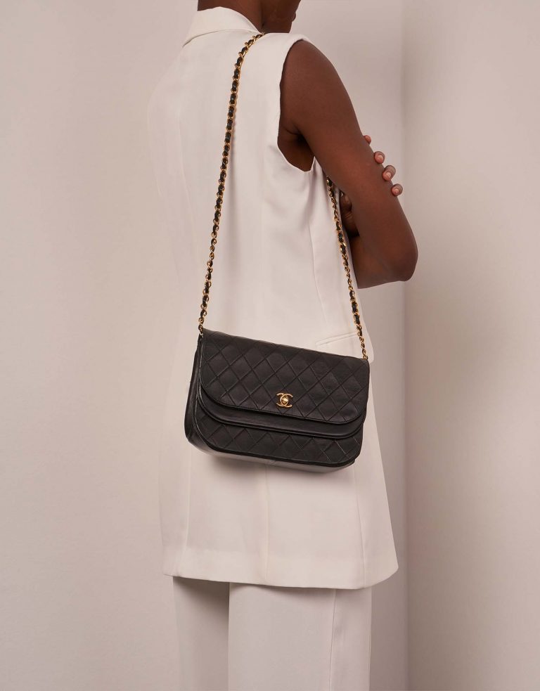 Chanel Timeless DoubleFlap Black Front | Verkaufen Sie Ihre Designer-Tasche auf Saclab.com