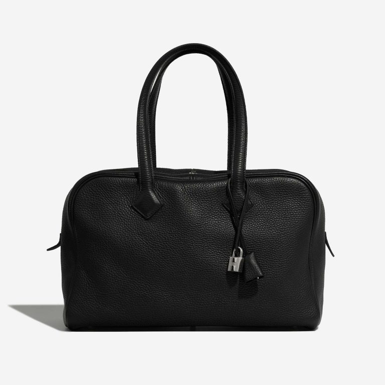 Hermès Victoria 35 Black Front  | Sell your designer bag on Saclab.com