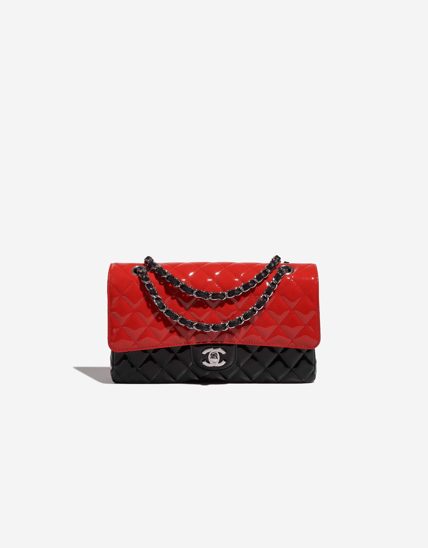 Chanel Timeless Medium Patent Black / Red