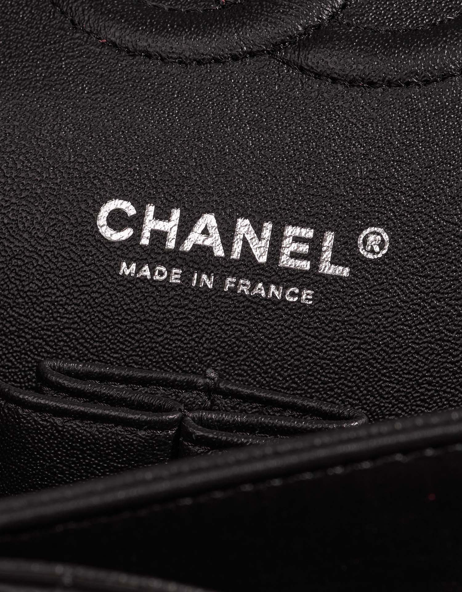 Chanel Timeless Medium Black-Red Logo  | Sell your designer bag on Saclab.com