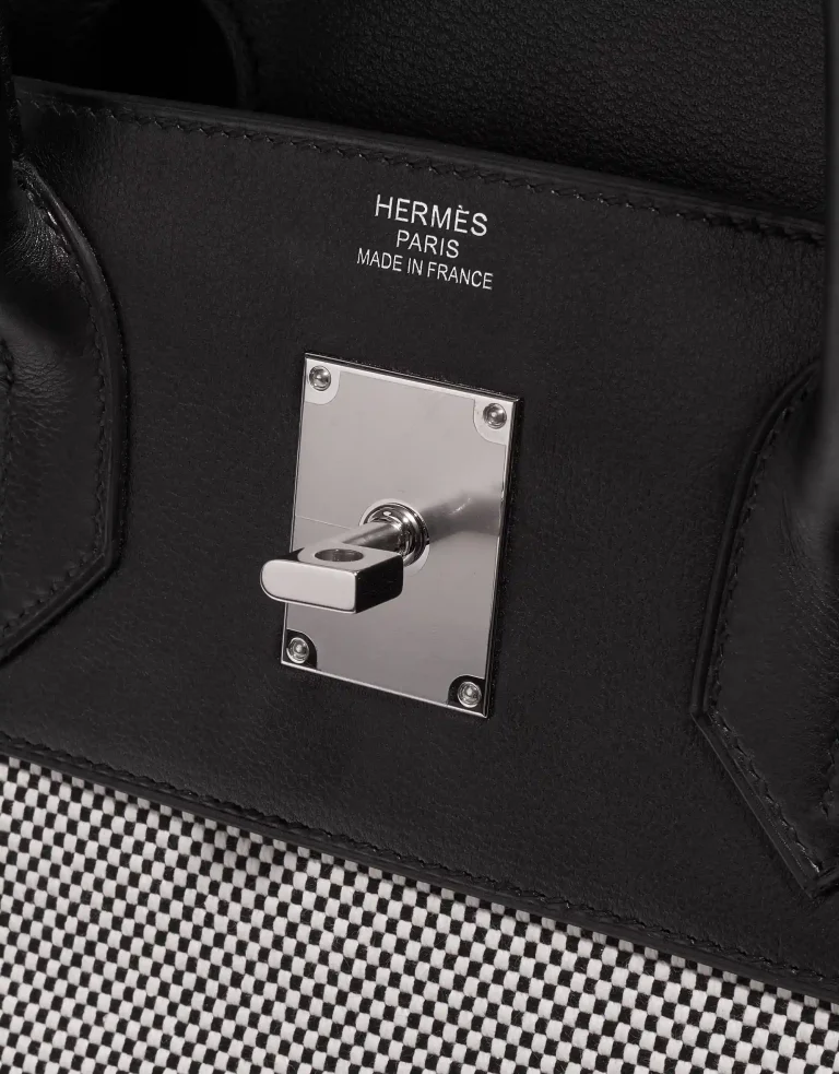 Hermès HautACourroies 40 BlackEcru Sizes Worn | Sell your designer bag on Saclab.com