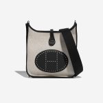 Hermès Evelyne 29 Black-Ecru Front  | Sell your designer bag on Saclab.com