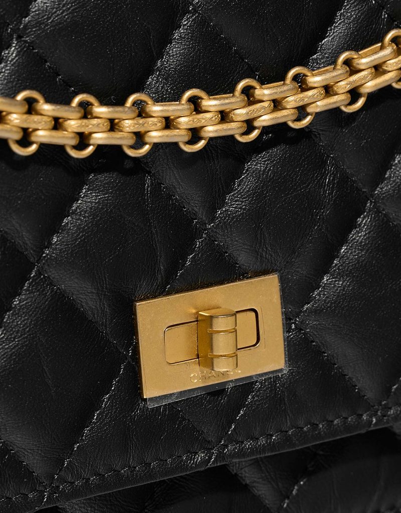 Chanel 2.55 Reissue Wallet On Chain Lamb Black | SACLÀB