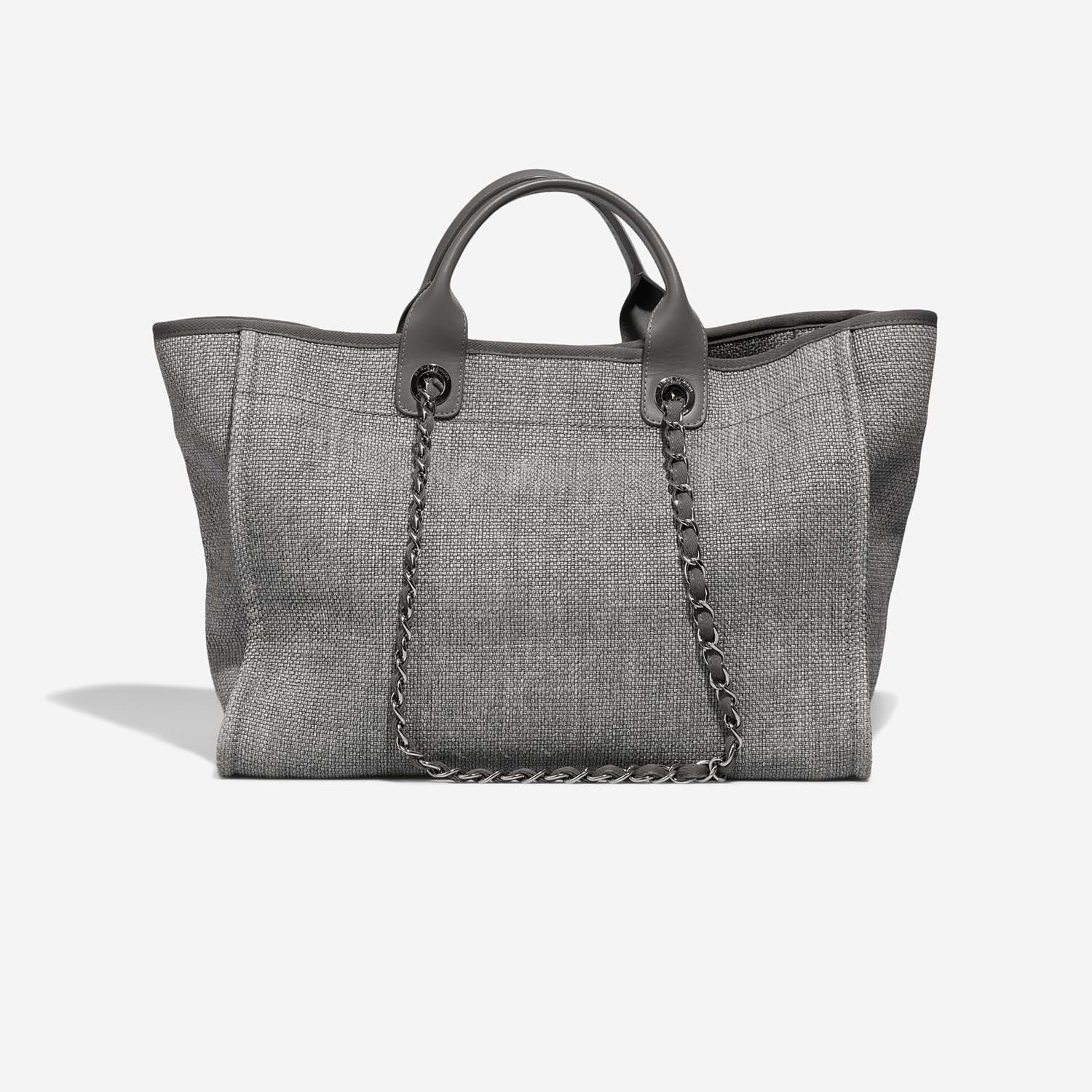 chanel black shopper bag leather