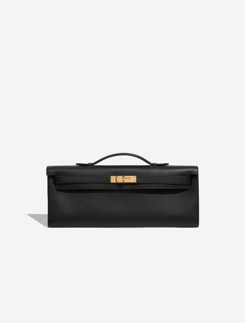 Hermès KellyCutClutch OneSize Black Front  | Sell your designer bag on Saclab.com