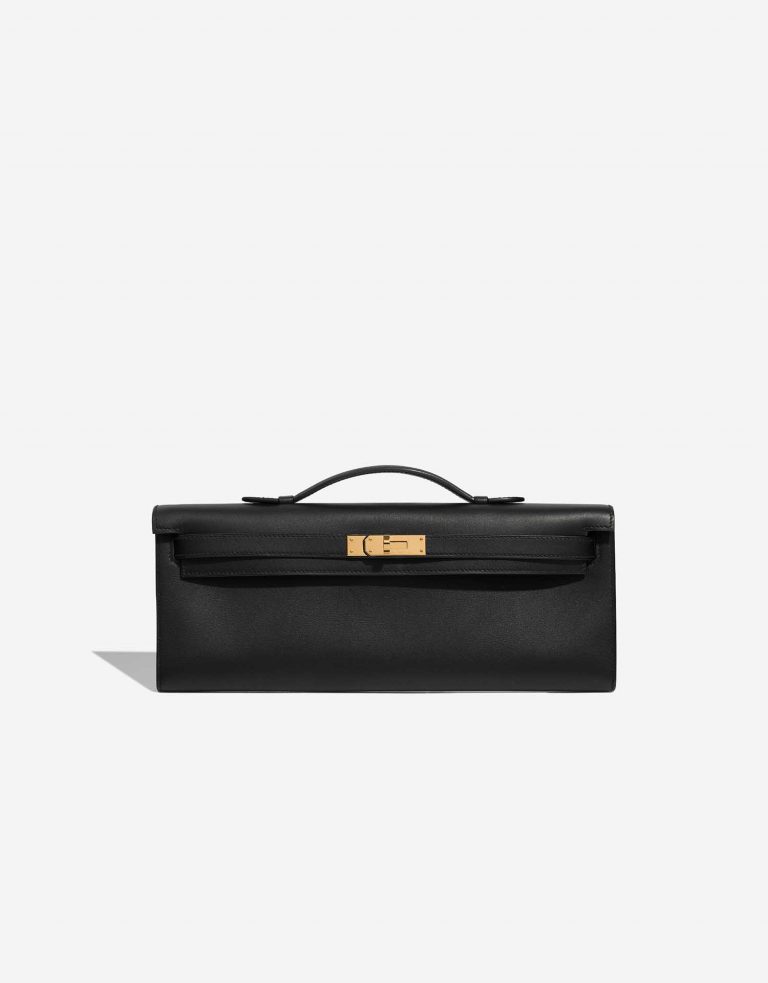 Hermès KellyCutClutch OneSize Black Front | Vendez votre sac de créateur sur Saclab.com