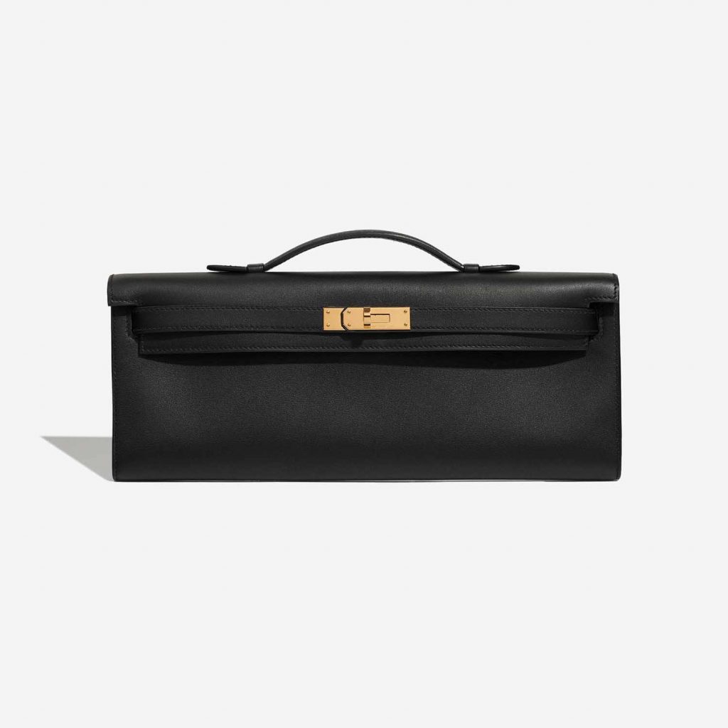 Hermès Kelly Cut Clutch Swift Black SACLÀB