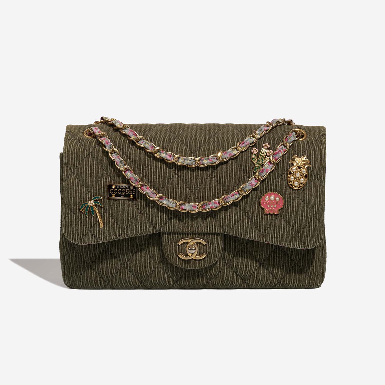 Chanel Timeless Jumbo Khaki Front  | Sell your designer bag on Saclab.com
