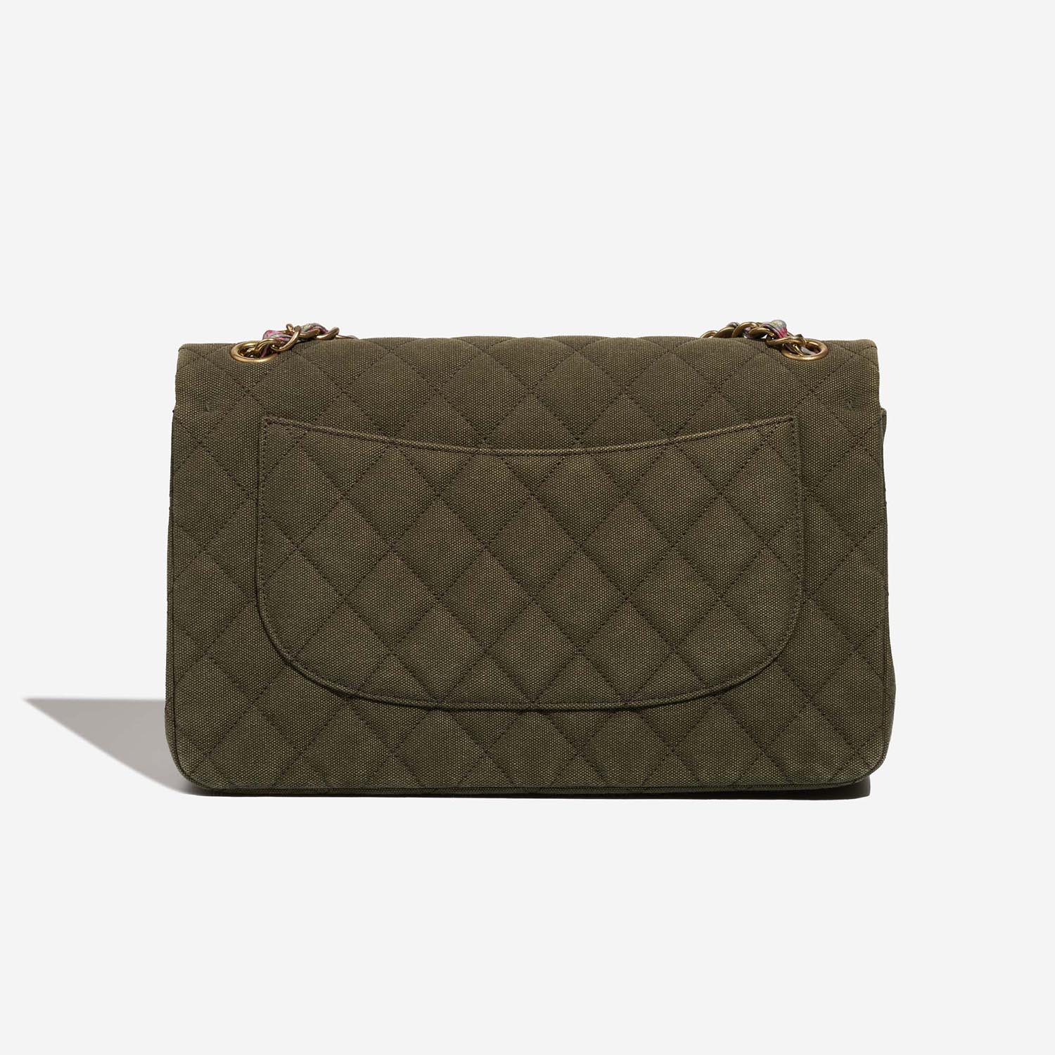 Chanel Timeless Jumbo Khaki Back  | Sell your designer bag on Saclab.com