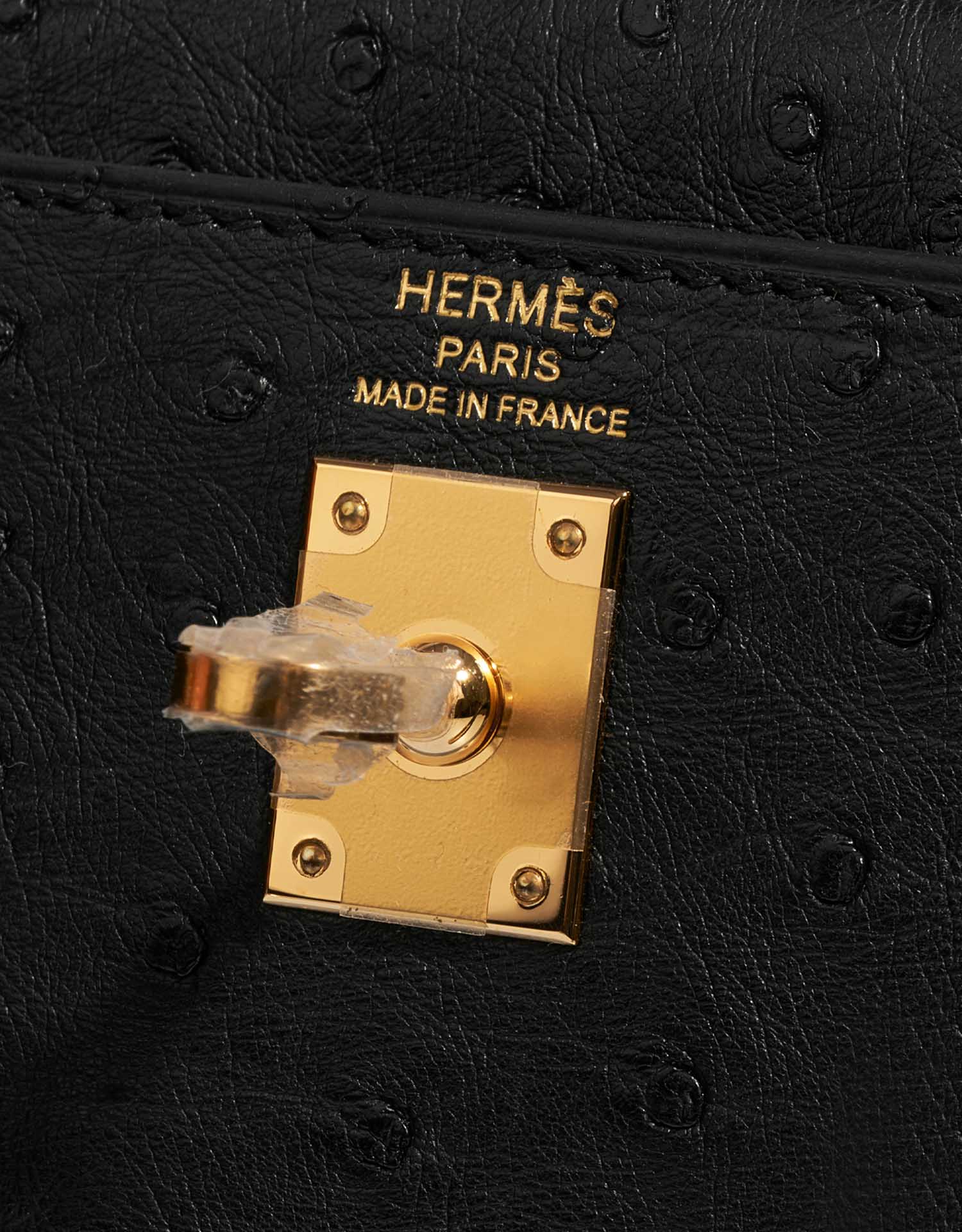 Hermes Kelly 25 Black Ostrich with GHW – LuxuryPromise
