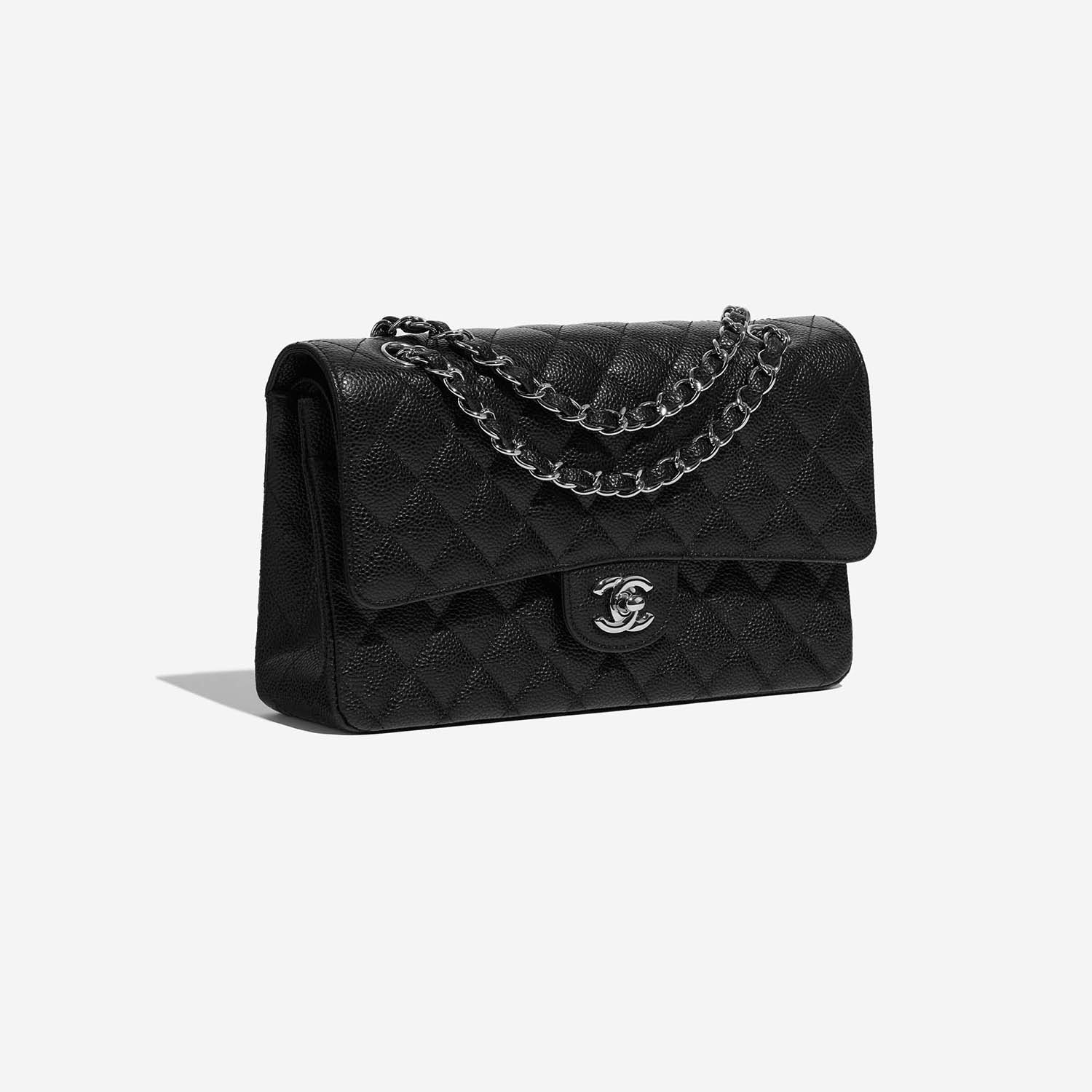 Chanel Timeless Medium Black Side Front  | Sell your designer bag on Saclab.com
