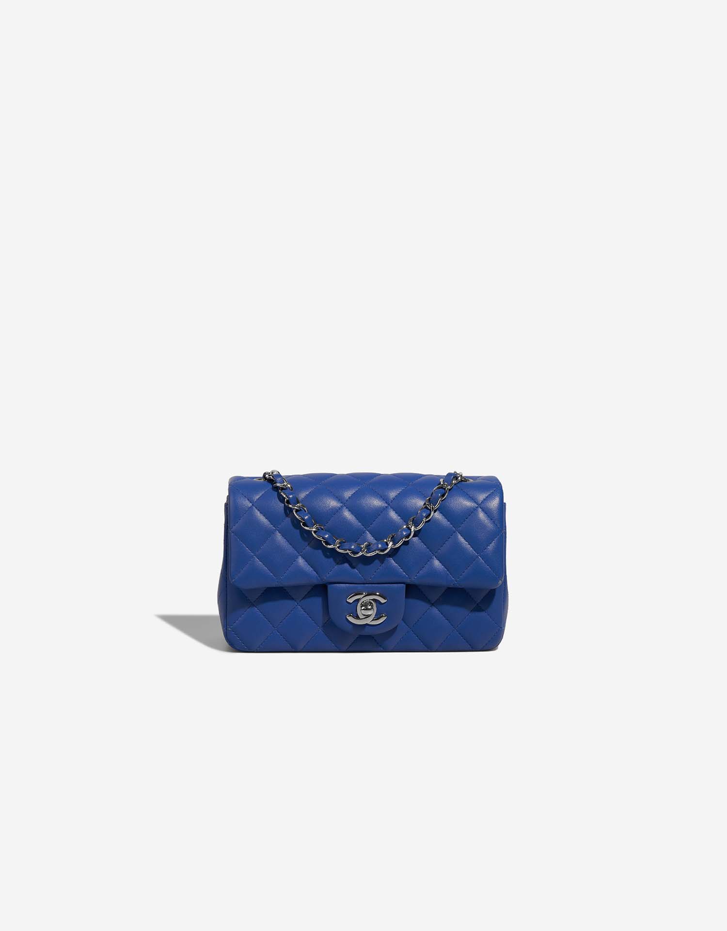 Chanel Timeless Mini Rectangular Lammleder Blau SACLAB