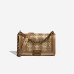 Chanel Boy OldMedium Gold-Bronze-Champagne Front  | Sell your designer bag on Saclab.com