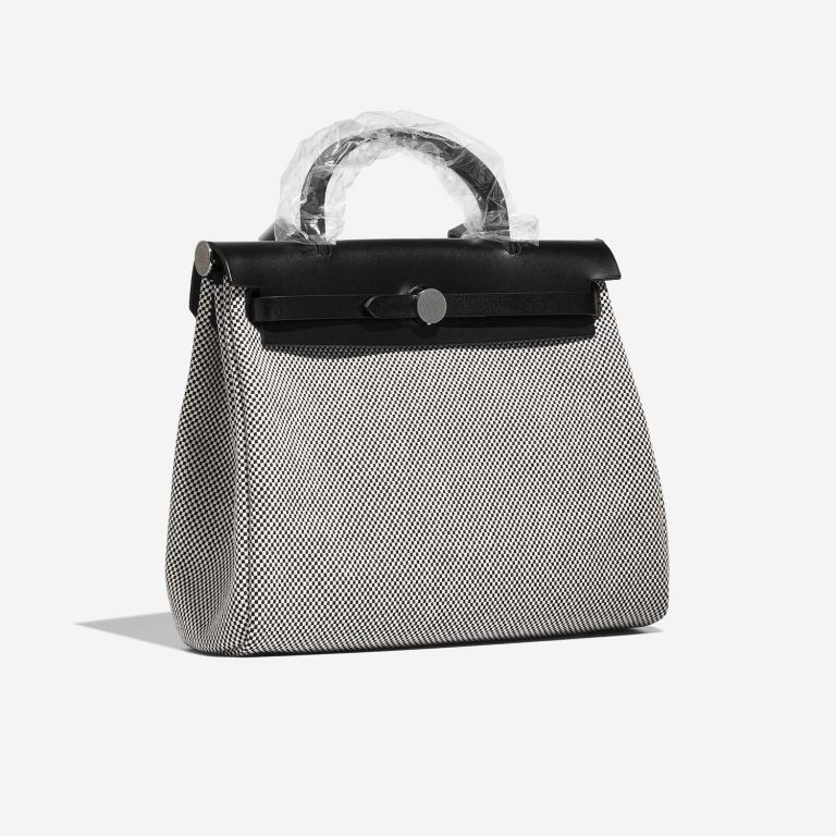 Hermès Herbag 31 Ecru-Black Side Front  | Sell your designer bag on Saclab.com