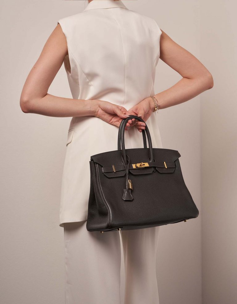 Hermès Birkin 35 Ebene Front  | Sell your designer bag on Saclab.com