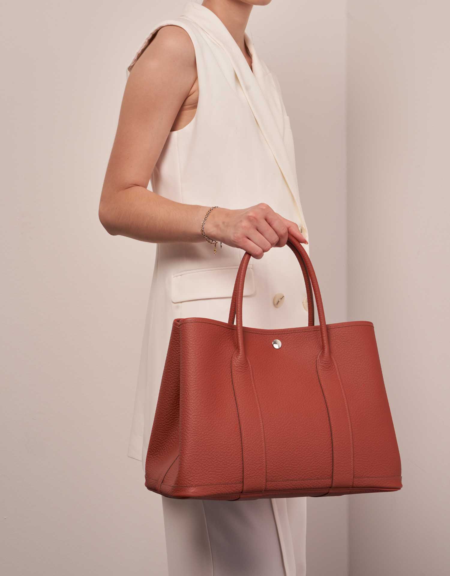 Hermès GardenParty 36 RougeDuchesse 1M | Sell your designer bag on Saclab.com
