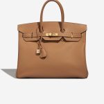 Hermès Birkin 35 Tabac-Camel Front  | Sell your designer bag on Saclab.com