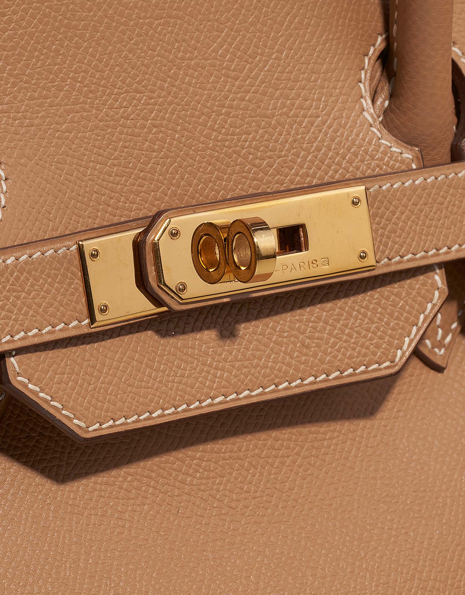 Hermès Birkin 35 Tabac-Camel Closing System  | Sell your designer bag on Saclab.com