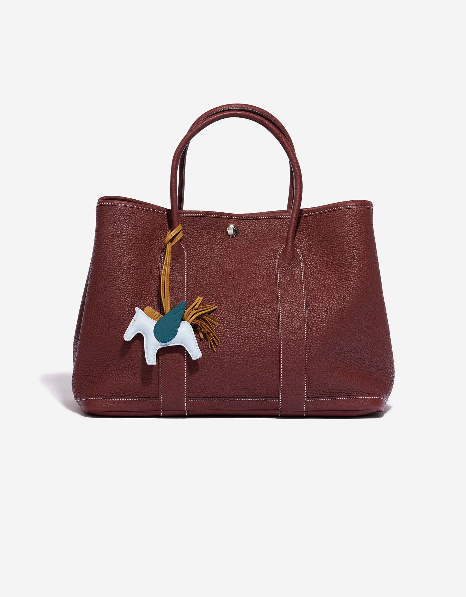 Hermès RodeoPesagus BlueBrume-VertCypress-Seame Closing System  | Sell your designer bag on Saclab.com