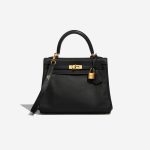 Hermès Kelly 25 Black Front  | Sell your designer bag on Saclab.com