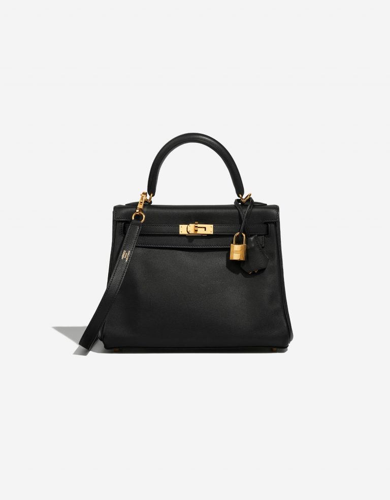 Hermès Kelly 25 Black Front  | Sell your designer bag on Saclab.com