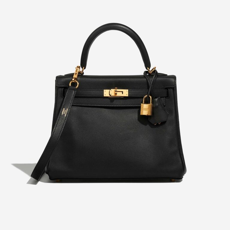 Hermès Kelly 25 Black Front  | Sell your designer bag on Saclab.com